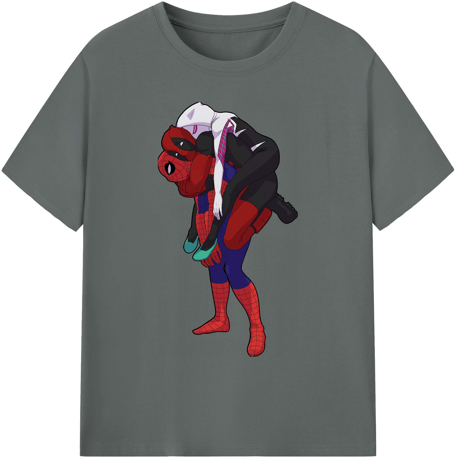 （画像用） Deadpool デッドプール 綿100％ メンズ半袖Tシャツ｜肌触りやわらか＆通気性